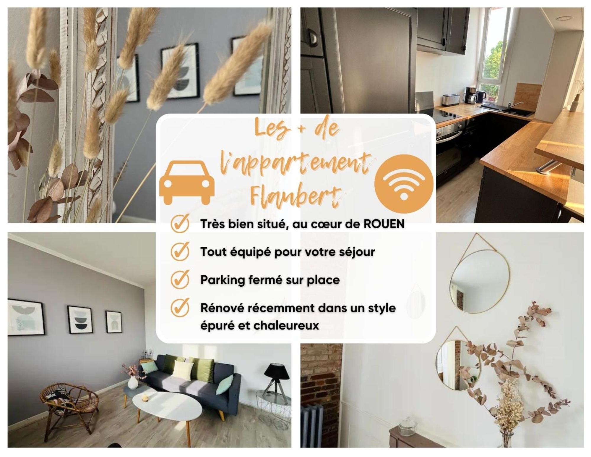 Le Flaubert, Appartement Et Parking En Centre Ville Rouen Kültér fotó